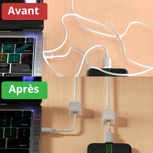 CableLock™ | Organisateur Magnétique de Câbles